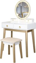 Make Up Tafel – Kaptafel Met Spiegel – Toilettafel – Make Up Tafel Met Spiegel – Flanner®