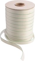 200 meter rol keperband 15 mm polyester wit