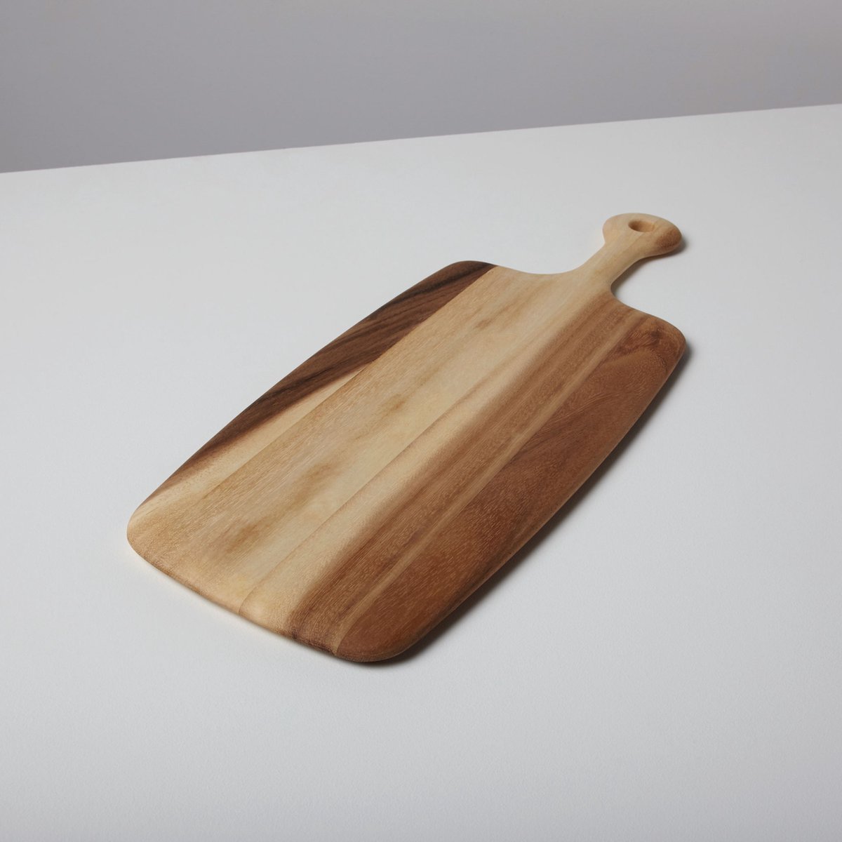 Acacia Rectangular Tapered Board with Rounded Handle, Small - Snijplank