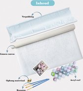 Ruopoty DIY schilderij Bloemen – Cijfer Schilderen – Speelgoed – Creatief – Cadeau – Inclusief Verfkwasten