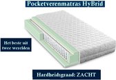 1-Persoons Matras -POCKET HYBRID 7 ZONE 23 CM - Zacht ligcomfort - 80x220/23