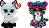 Ty - Knuffel - Beanie Boo's - Atlas Fox & Dotty Leopard