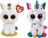 Ty - Knuffel - Beanie Boo's - Pegasus Unicorn & Harmonie Unicorn