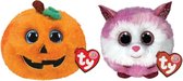 Ty - Knuffel - Teeny Puffies - Halloween Pumpkin & Princess Husky