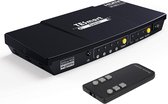 HDMI Schakelaar - 4 Poorten TESmart - Ultra HD 4x1 HDMI Switch - 4K@60Hz 4: 4: 4 met Auto 2.0/5.1 audio-uitgang en IR, HDR, 3D-afstandsbediening, voor Xbox 360 / One, PS4 / PS3, en