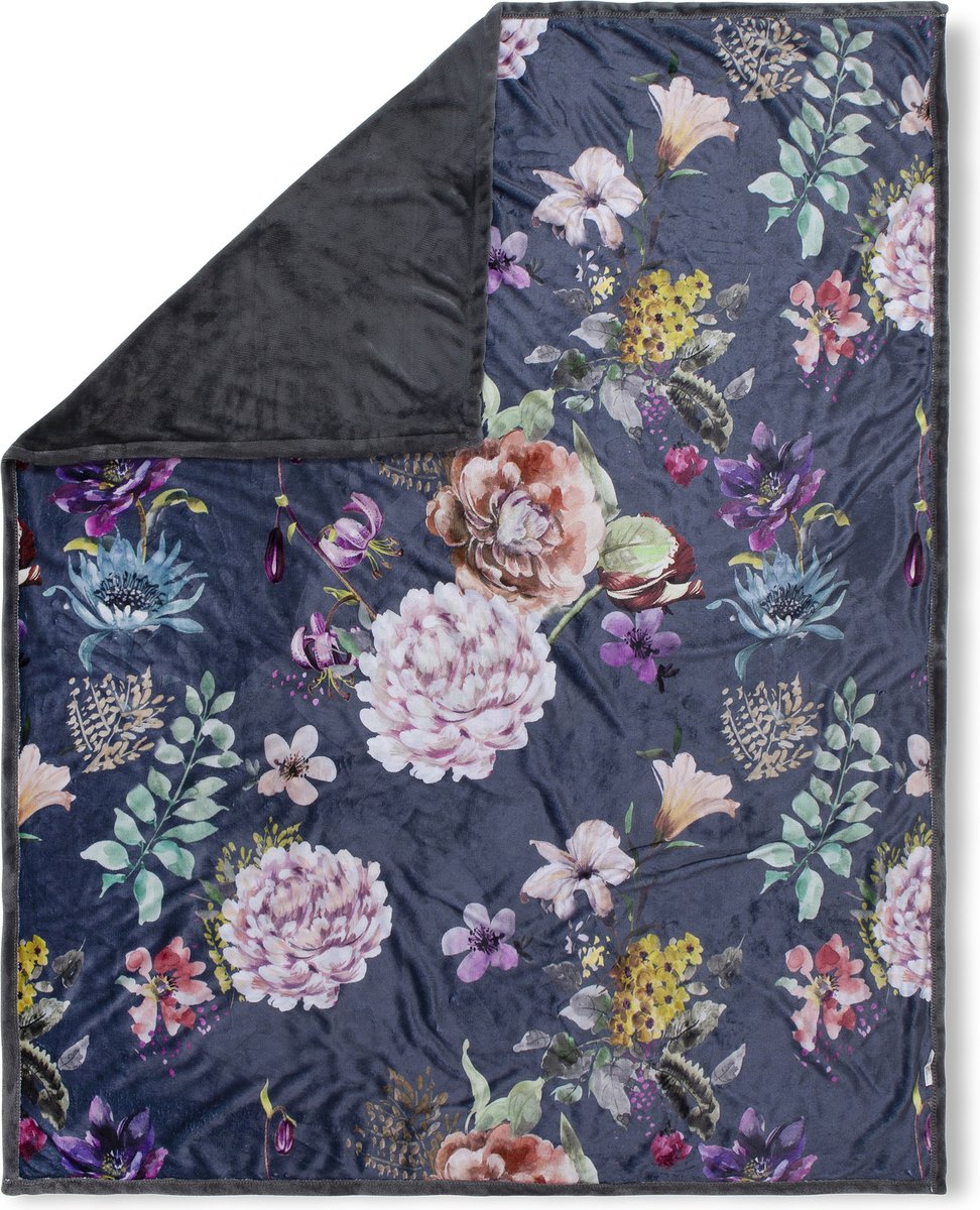 Descanso Plaid PARMA 130x160 cm antracietkleurig