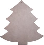 MDF Kerstboompjes 10 cm / 10 stuks