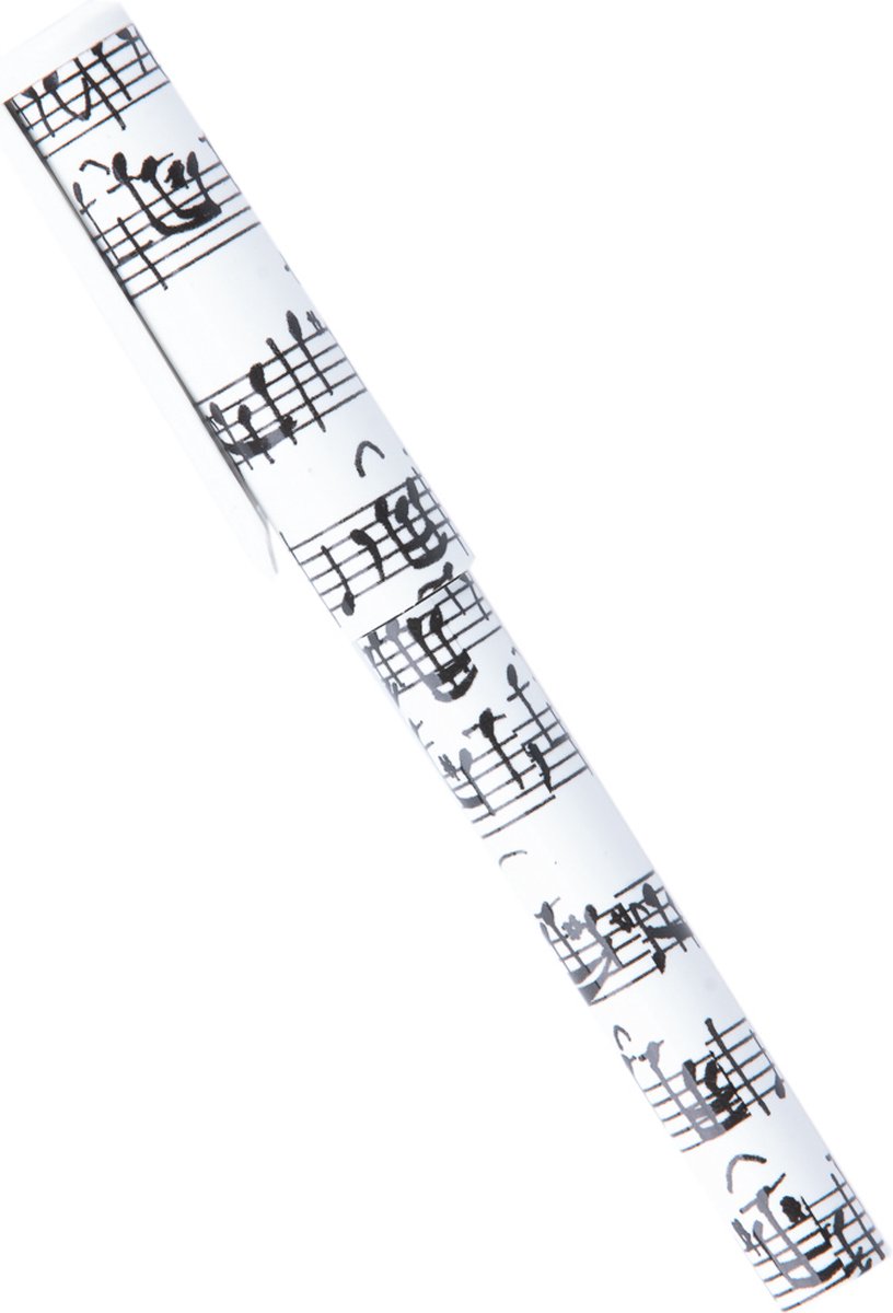 Pen, bladmuziek zwart/wit