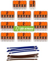 LEDatHOME - WAGO connector kit compatibel met 2x kabel voor 15 gats plafondkap