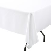 GBG Wit Wegwerp Tafelkleed Versiering Set van 2 - Verjaardag Bruiloft Sweet 16 Feest Decoratie - 274 x 137 cm