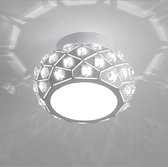 Plenta Modern Kristal Plafondlamp - Rond - Keuken - Gang - Metalen - LED - Wit licht - 6000k