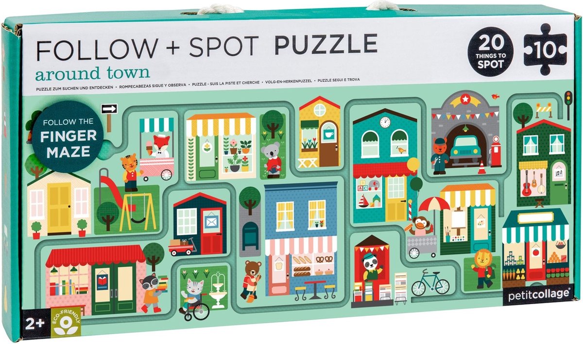 Petit Collage Puzzel & Spel Stad 10 Stuks