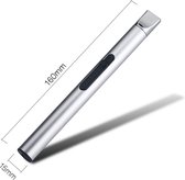 Plasma aansteker - Zilver - Opladen via USB - Plasma Lighter - Vlamloos