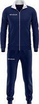 Trainingspak Givova TR031 Tuta Torino, 0403 Navy Blauw/Wit, maat 4XL