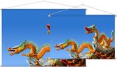 Chinese draak bij de tempel van de liggende Boeddha - Foto op Textielposter - 120 x 80 cm
