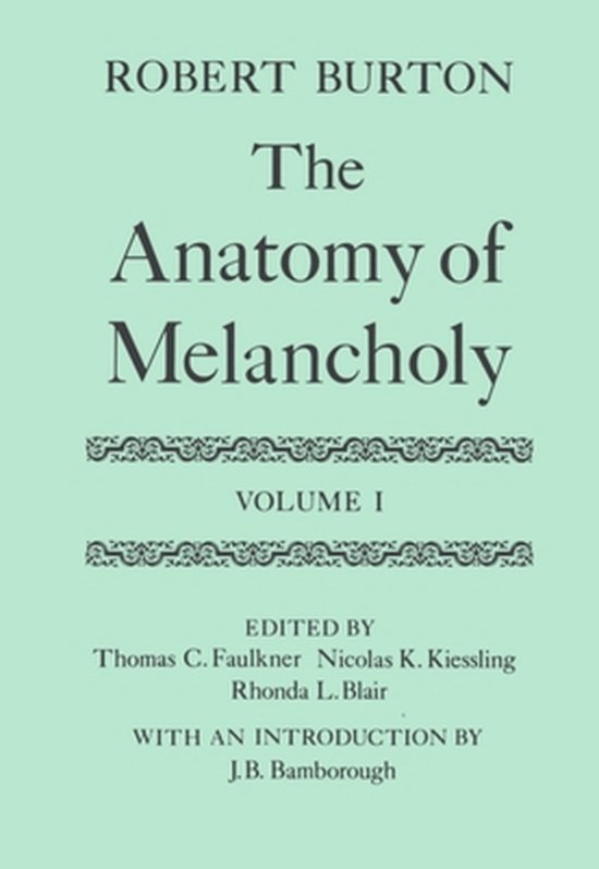 The Anatomy of Melancholy - cover