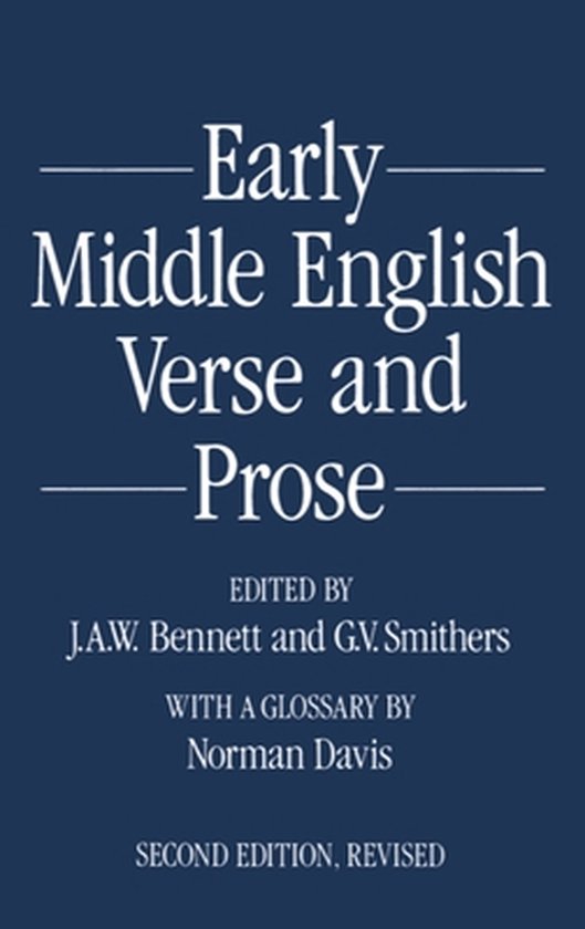 9780198711018 - Early Middle English Verse And Prose