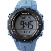Xonix DAU-001 - Horloge - Heren - Digitaal - Grijs - Zwart - Waterdicht