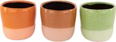 - planter keramiek ø12x11.5cm c / 3 - mixed - 12x1153x