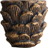 - planter cement ø16.5x15cm - bronze - 165x15x