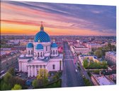 Russisch-orthodoxe Drievuldigheidskathedraal in Sint-Petersburg - Foto op Canvas - 60 x 40 cm