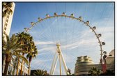 Het grote reuzenrad van Las Vegas vanuit hotel The Linq - Foto op Akoestisch paneel - 90 x 60 cm