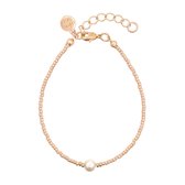 Mint15 Armband 'Simply Delicate - Pearl' met zoetwaterparel - Roségoud