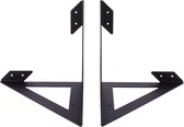 Gorillz Wearer - Plankdragers Metaal - Set van 2 - Legplankdragers - Mat Zwart