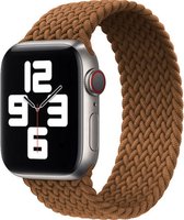 Geschikt voor Apple Watch Bandje 38/40/41mm - Nylon Solo - Bruin XS