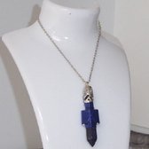 5 Elementen Water & blauwe Goudsteen 6e Chakra pendel