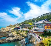 Boeddhistische tempel Haedong Yonggungsa in Busan - Fotobehang (in banen) - 350 x 260 cm