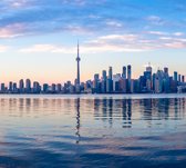 Panoramisch uitzicht op Toronto en het meer van Ontario - Fotobehang (in banen) - 250 x 260 cm