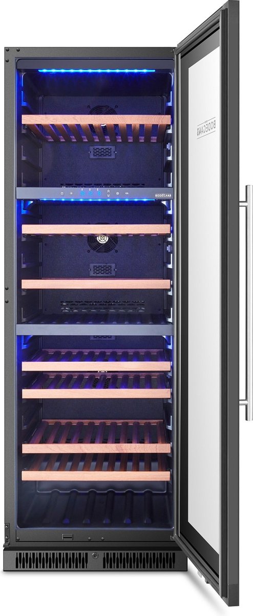 BODEGA43-145 - Wijnkoelkast met 3 zones - 145 flessen - afbeelding 3