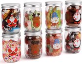 8 stks Kerst Tin Box Kerst Candy 260ml