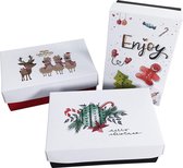 3 stuks Kerst Gift Card Box