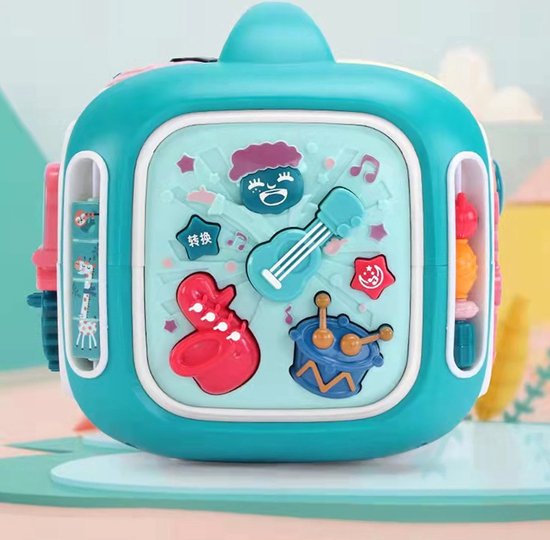 IGOODS 6-in-1 Activiteiten Kubus - Activity Center Baby - Activity Center - Baby Speelgoed - Kinder Speelgoed - Educatief Speelgoed-Baby Activiteiten Kubus - Educatief Babyspeelgoed van Igoods — afbeelding 5