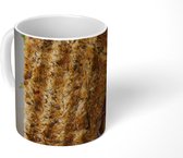 Mok - Bord met aangebrande tosti - 350 ML - Beker