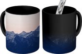 Magische Mok - Foto op Warmte Mok - Alpen - Bergen - Oranje - 350 ML