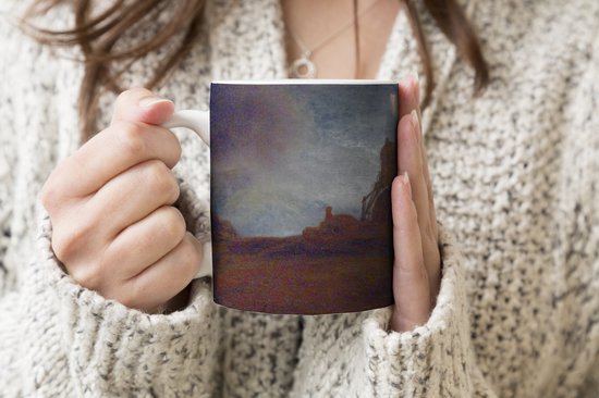 Tasse - Tasse à café - Le Moulin - Peinture de Rembrandt van Rijn - Tasses - 350 ML - Tasse - Tasses à café - Tasse à thé - Décoration Sinterklaas - Cadeaux pour enfants - Chaussures cadeaux Sinterklaas