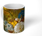 Mok - Bloemstilleven - Schilderij van G.J.J Van Os - 350 ML - Beker