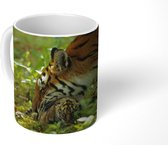 Mok - Koffiemok - Tijger - Planten - Welp - Mokken - 350 ML - Beker - Koffiemokken - Theemok