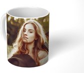 Mok - Vrouw bij boerderij - 350 ML - Beker