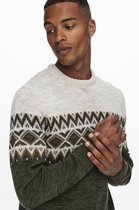 Only & Sons Trui Onsnew Ludvig Crew Knit 22020826 Pelican Mannen Maat - XL