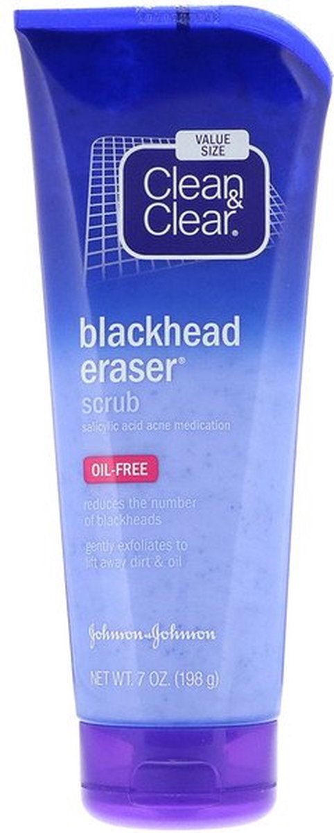 Clean & Clear, Blackhead Eraser Scrub, 7 oz (198 g) - Salicylic Acid 2% - Acne treatment