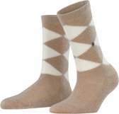 Burlington Sokken Soft Argyle Dames 27028 - Beige 4360 cafe latte Dames - 36-41