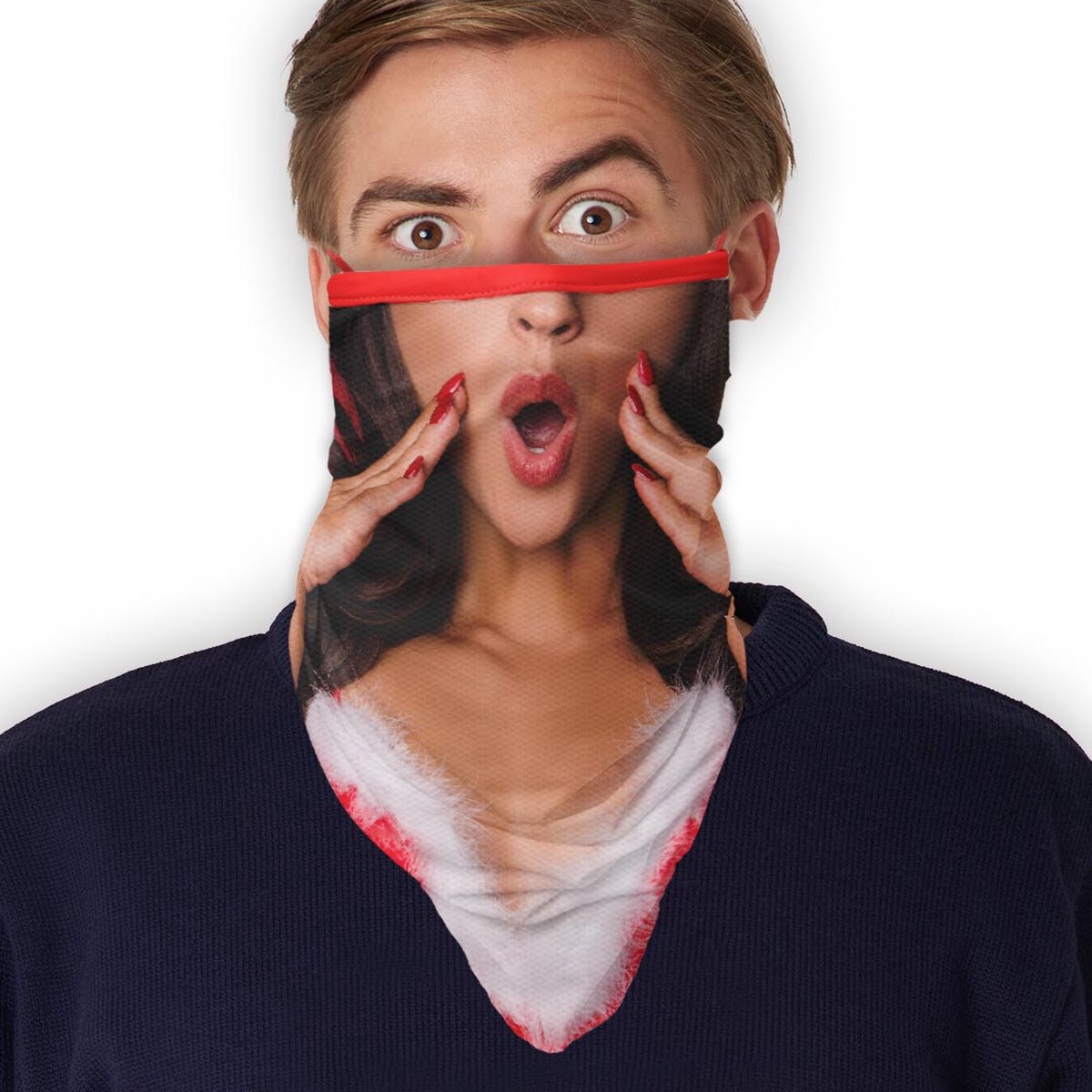 Flappy Mrs. Claus Facemask /LONG Santa Baby