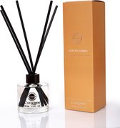 L'origiene Luxury Amber Interieurgeur-geurstokjes -Huisparfum-Interieur parfum-Reed diffuser-135ml