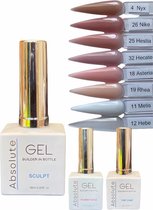 Gellex - SET Absolute Builder Gel in a bottle #25 ''Hestia'' -Gel Starterspakket 3x18ml - Gel Nagellakset- Biab nagels