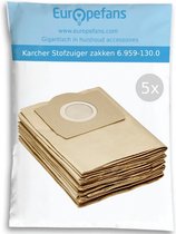 5x Karcher Stofzuigerzakken 6.959-130.0 Stofzakken stofzuiger zak Kärcher WD3 / MV 3 / A 22 / A 25 / A26 / SE 4001