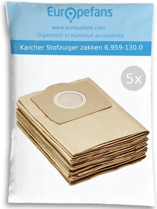 5x Karcher Stofzuigerzakken 6.959-130.0 Stofzakken stofzuiger zak Kärcher  WD3 / MV 3 /... | bol.com